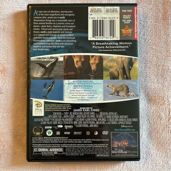 ✨4 for $20✨ Disney Nature Earth DVD great pre-owned condition - Picture 2 of 4